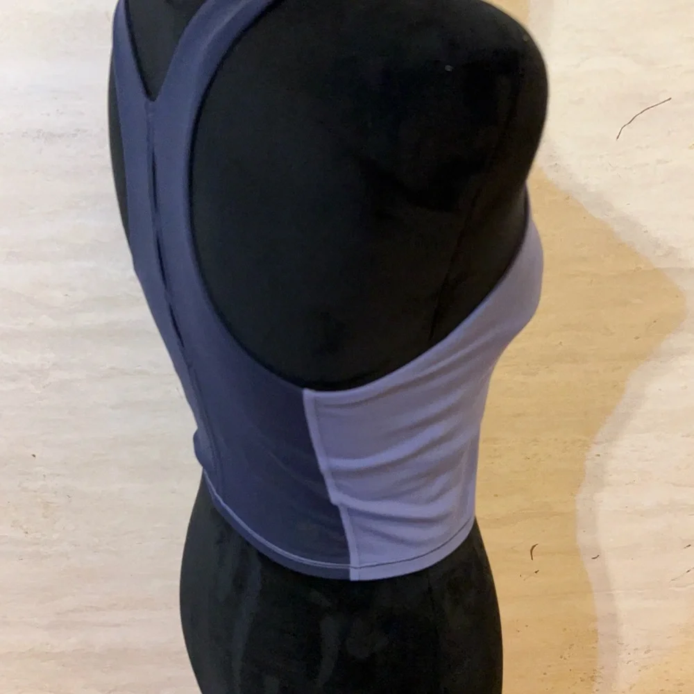 Athleta Conscious Crop Tank Top In Blue Periwinkle Color
